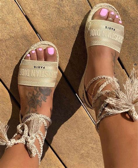 christian dior sandalen beige|Christian Dior sandals outfit.